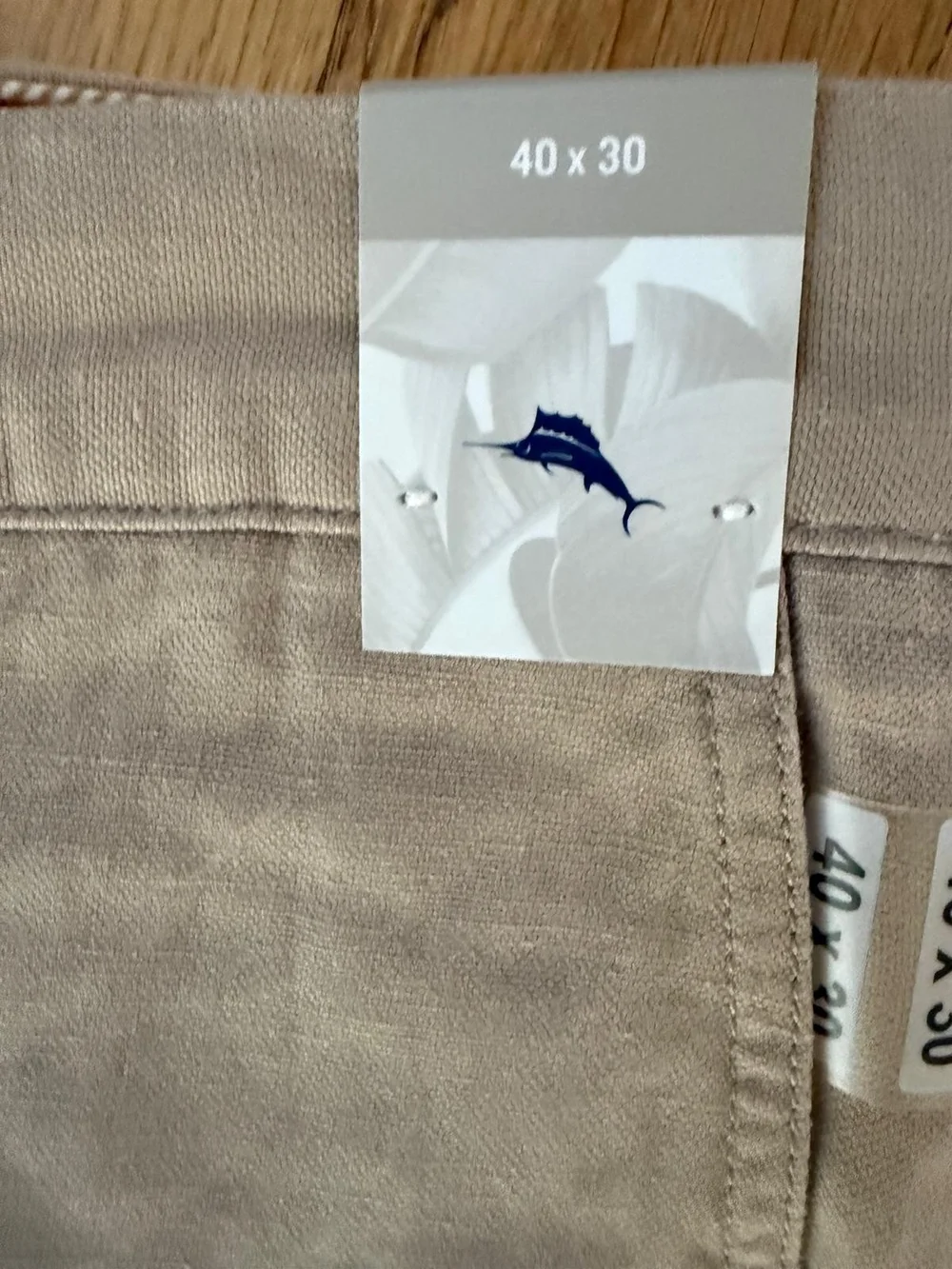 40x30 Tommy Bahama Linen/Silk Blend Summer Pants Natural Khaki
